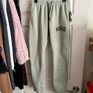 Egyptian SimplyMM - Thick & Soft Joggers - Sage - Sz L - NWT
